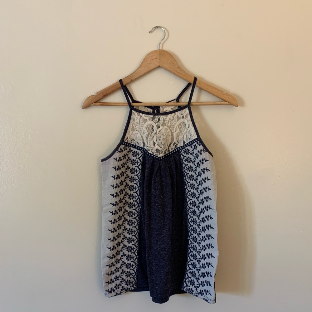 Altar’d State Navy Blue Tank Top Size XS